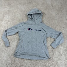 Champion Sweater Boys S Gray Pullover Hoodie Sweatshirt Kids Youth Long Sleeve