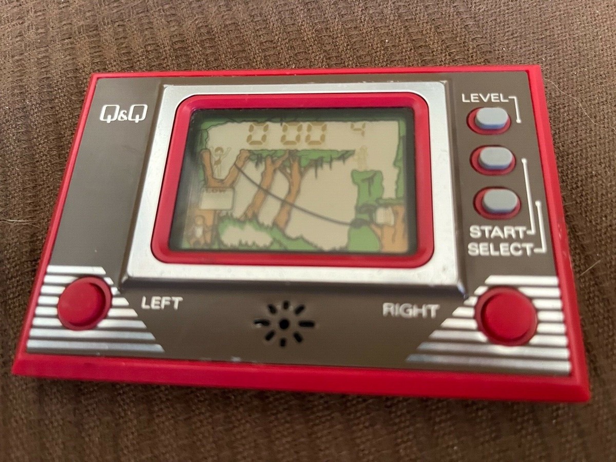 Rare Blue Q&q Tarzan CG-002 Vintage 1981 Lcd Games-Almost Rare Blue Q&q Tarzan CG-002 Vintage 1981 Lcd Games-Almost