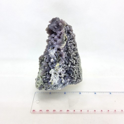 Traubenachat, 3/4 Pfund, Quarz, botryoidal, Probe, Display, lila, #R-3941 - Bild 9 von 11