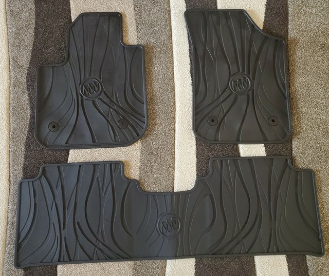 New Buick OEM Envision Black All Weather Floor Mats Front Set 20162020