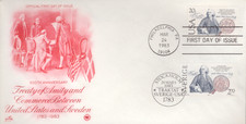 1983 FDC - Joint Issue w/Sweden  - Treaty of Amity and Commerce