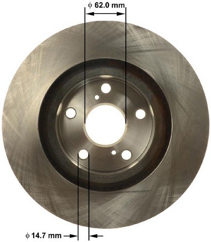 Bendix Premium Drum And Rotor Disc Brake Rotor P N Prt6155