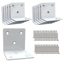White Stainless Steel Corner Bracket,Joint Right Angle Bracket,L Shape Heavy ...