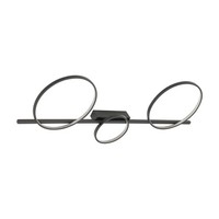 Led Deckenlampe Metall 100 Cm Lang 4000 K 1200 Lm Schwarz Modern Deckenleuchte