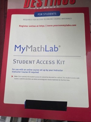 MyMathLab -- Student Access Kit by Pearson Education(2012)-Unscratched/Fast ship