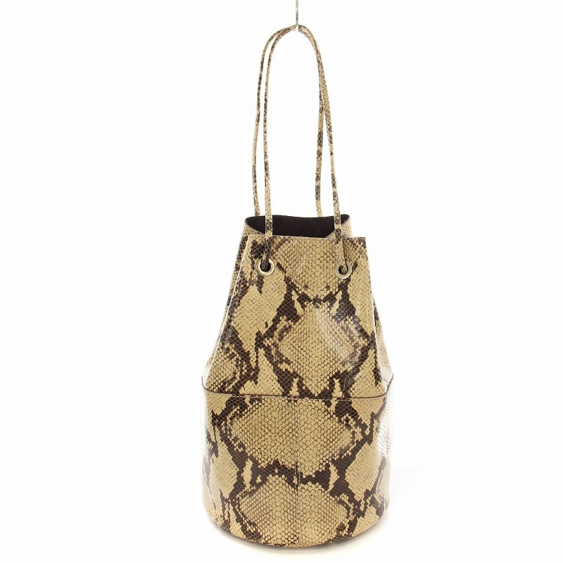 MARCO MASI Drawstring Shoulder Bag Python Pattern… - image 2