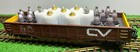 Pristine Brown G-Gauge CENTRAL VERMONT "Munitions" Gondola #2 -- Aristo 41004 — photo 1