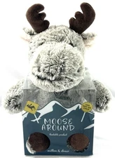 Milton & Drew Moose Around Heatable Moose Plush Hot or Cold Lavendar Scented