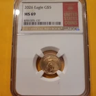 U.S. Mint 2026 American Eagle $5 Gold 1/10 oz NGC MS69 Red Book 8699437-053