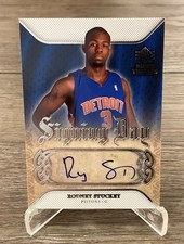 2007-08 SP Rookie Threads - Signing Day Rodney Stuckey Rookie Autograph B