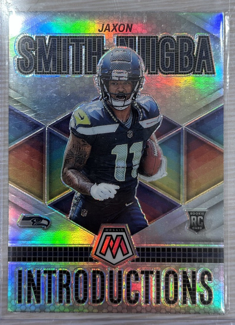 2023 Mosaic Silver Prizm Introductions Jaxon Smith-Njigba Rookie #I-7 - Seahawks