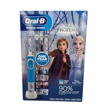 Oral-B Kids 3 Battery Power Electric Toothbrush Disneys Frozen 2 1 Year Of Refi