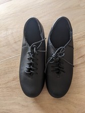 Theatricals Toddler Kids Black Lace Up T9500 Tap Dance Shoes Size 13