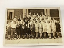 PHOTO DE CLASSE VINTAGE ANNÉES 1940 D'EJ BROWN, ÉCOLE DE DAYTON, OHIO