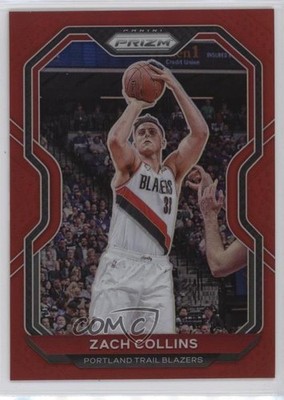 2020-21 Panini Prizm Red Prizm 16/299 Zach Collins #6 3c7