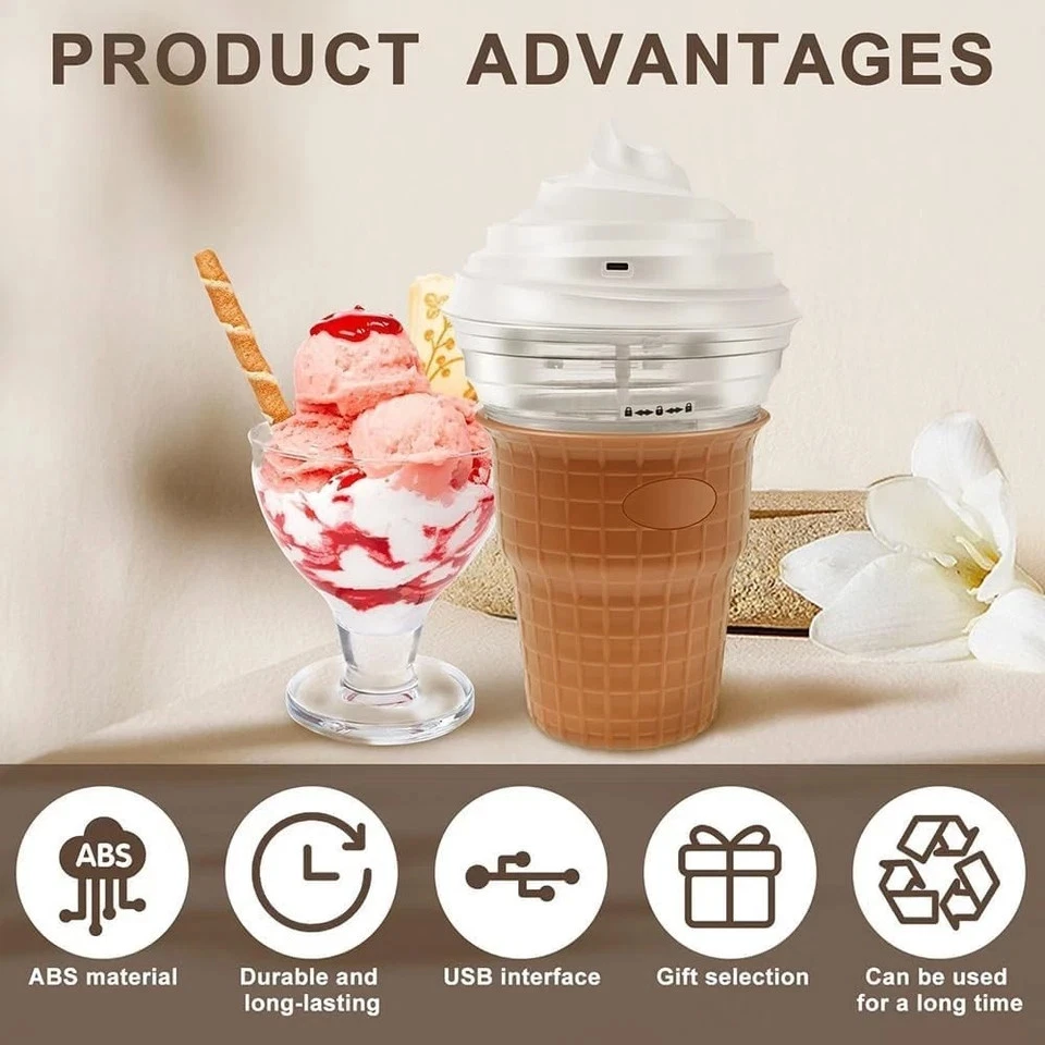 Electric Ice Cream Maker Machine, Multi-Purpose Soft Serve Ice Cream Machine ... - Image 2 of 4