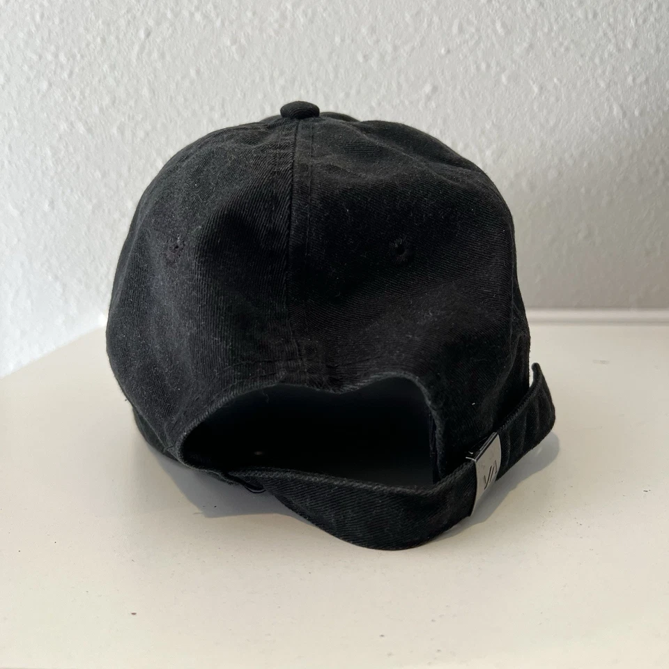 RVCA Sombrero Gorra Correa Trasera Adulto Talla Única Negro Patín Surf Playa Algodón Sarga Foto 4 de 4