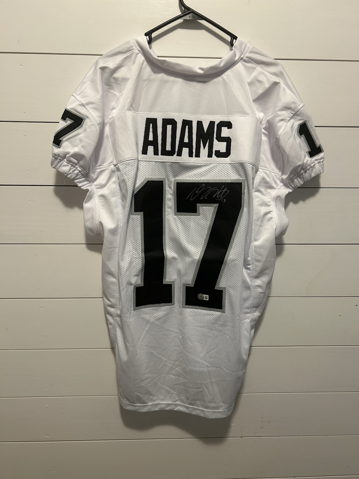 Davante Adams #17 Autographed Signed Oakland Raider XL Jersey- Beckett Certified 