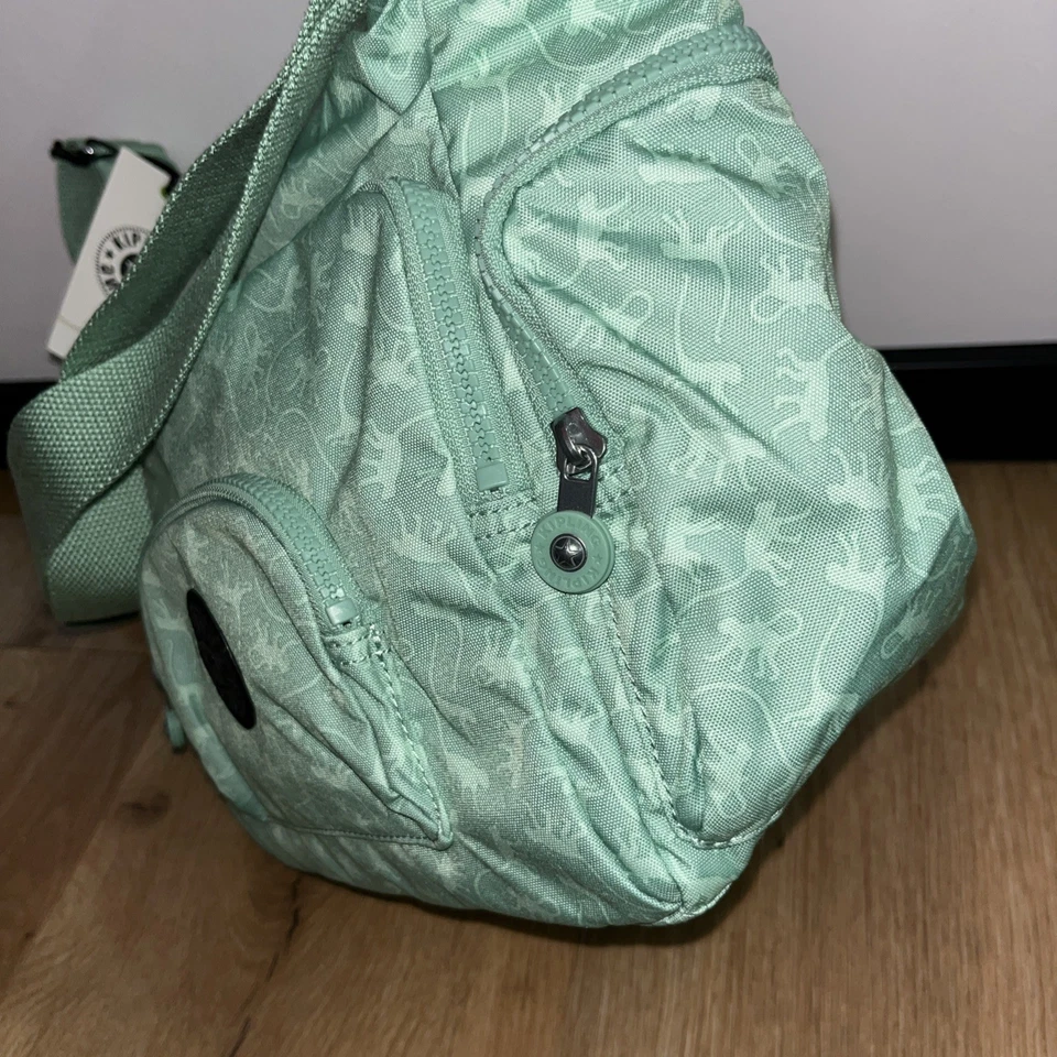 Kipling Tasche Handtasche Schulter Kleine Grüne Affe Damen Umhängetasche - Bild 4 von 4