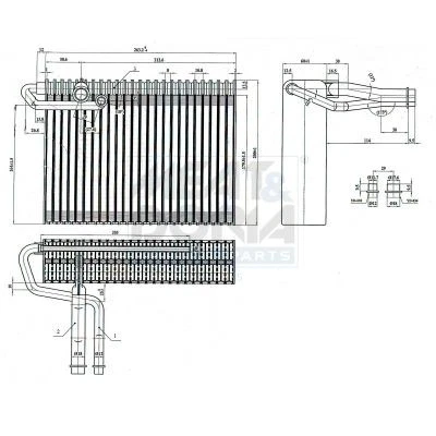 997133 EVAPORATOR AIR CONDITIONING MEAT & DORIA FOR PEUGEOT 307,307 SW,307 CC - Image 2 of 4