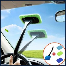 Kit de cepillo limpiador de ventanas de automóvil herramienta de lavado de limpieza de parabrisas interior automático