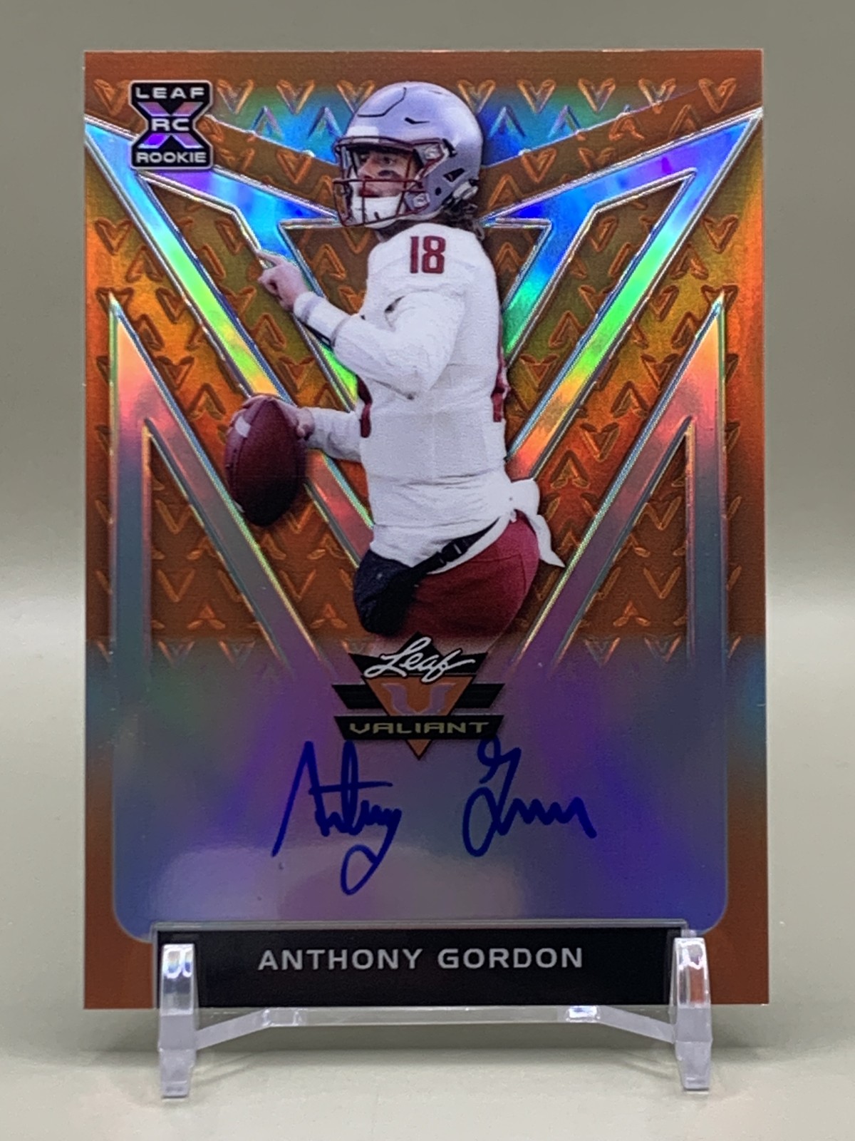 Anthony Gordon Leaf Valiant Autographs #BAAG1 Autograph-Orange