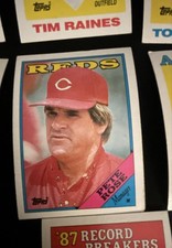 1988 Topps - Team Checklist Pete Rose #475 Collector's Edition (Tiffany)