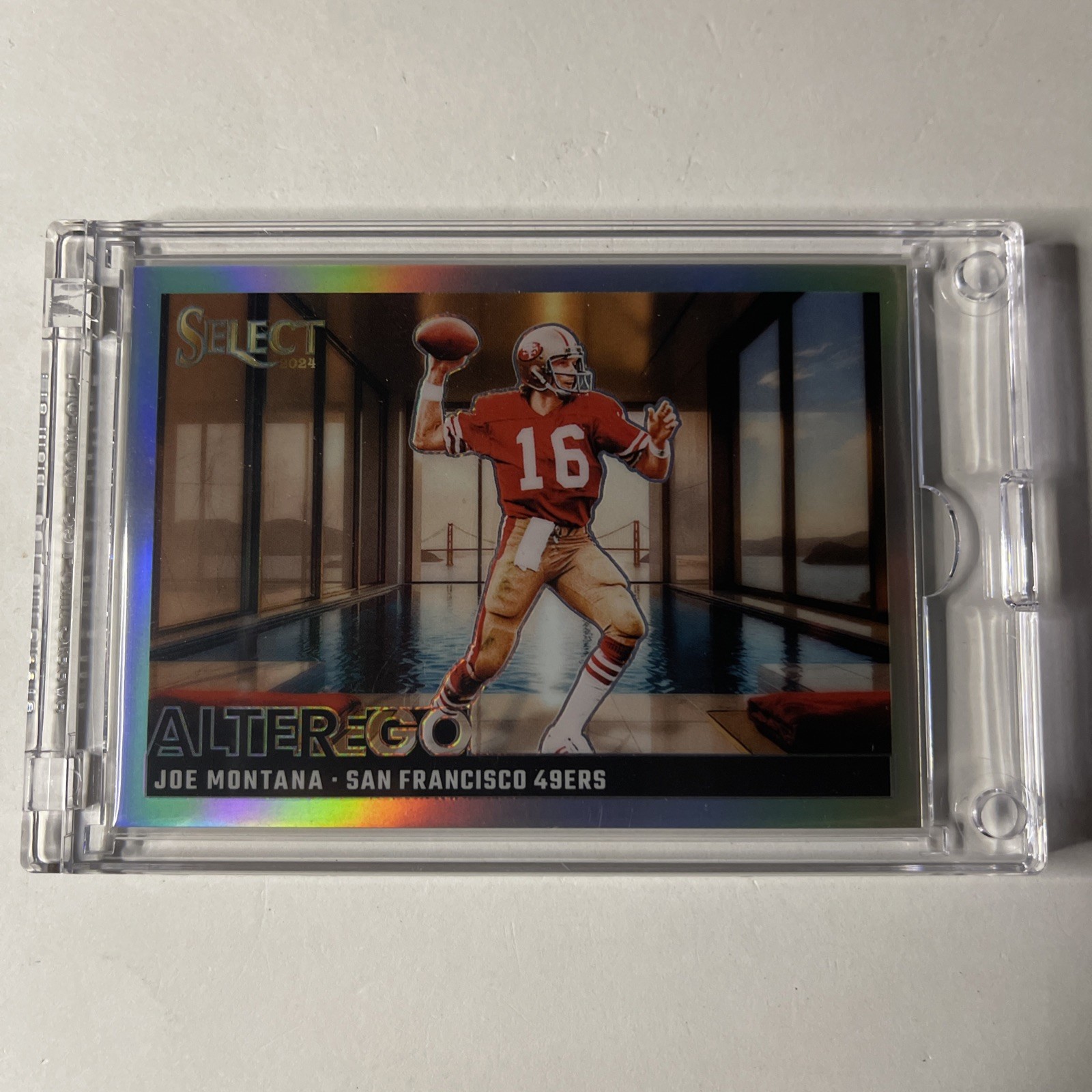 Joe Montana Alter Ego: Case Hit! 2024 Panini Select Football. SF Niners HOF QB!
