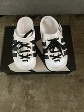adidas Adilette Clog Men Sandals - Cloud White/Core Black/Cloud White, US men 10