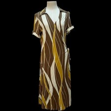Florence & Fred Wrap Midi Dress Size 16 Lightweight Summer Dress