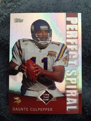 2001 Topps Chrome - Own the Game Refractor Perfect Spiral Daunte Culpepper #PS4