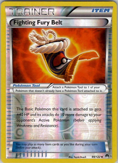 Fighting Fury Belt XY - BREAKpoint 99/122 Reverse Holo LP/NM