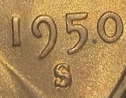 1950 S Lincoln Wheat Cent RPM-003 Uncirculated beauty