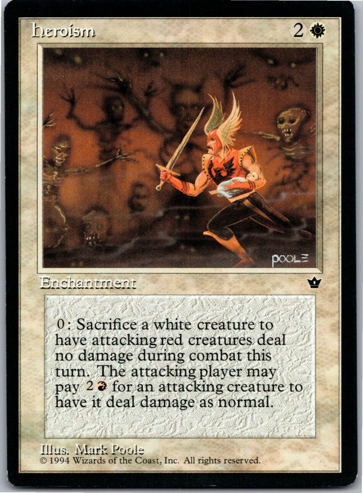 Heroism - U - MTG: Fallen Empires (FEM - ) 1994 [LP]