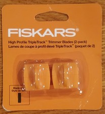 NEW Fiskars TripleTrack High-Profile Replacement Trimmer Blades 2-pack 