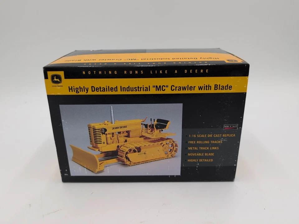1/16 John Deere 1949 Model "MC" Crawler Tractor with Blade Industrial SpecCast - Image 3 of 3