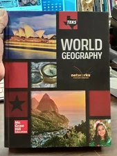 TEKS World Geography by Richard G. Boehm McGraw Hill 2016 HB LN 170804