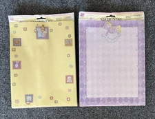 Gartner Studios NIP Stationary Lot (2) 8.5x11 Easter Rocking Horse Yellow Purple