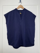 Figs Scrubs Top Rafaela Oversized Womens Sz S Navy Blue Medical Nurse PO1668
