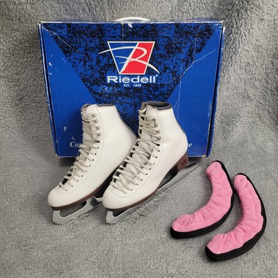 Riedell Model 133 Diamond Figure Skates Women s 4 Med White Ice Skate ONYX090