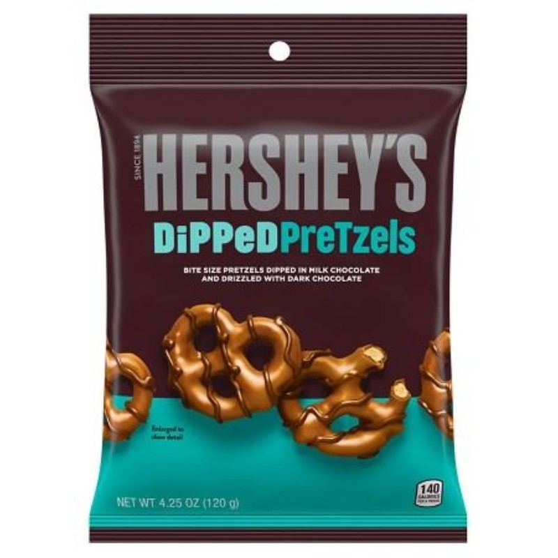 6x Hersheys Dipped Pretzels Milk Chocolate Bulk Sweet Treats New 425oz 7390₽