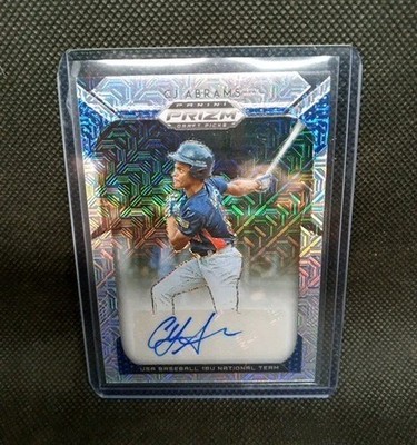 Cj Abrams /30 2019 Prizm Draft Picks #8  Mojo Auto  Washington Nationals