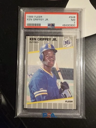 1989 Fleer - Ken Griffey Jr #548 PSA 7 RC Rookie