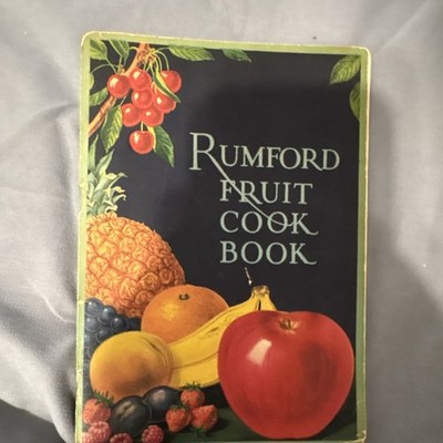 Rumford Fruit Cook Book Recipe Booklet 1927 Advertising Bakery & Baking Theme