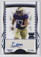 2022 Leaf Trinity Navy 22/49 Cade Otton #BA-CO2 Auto 16wc