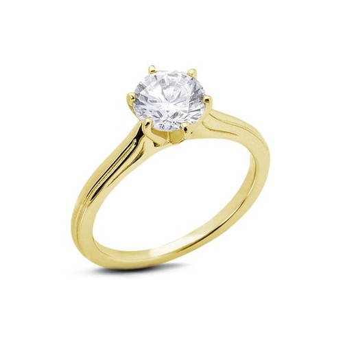 2ct E SI1 Round Cut Natural Certified Diamond Platinum Solitaire Engagement Ring - Picture 10 of 11