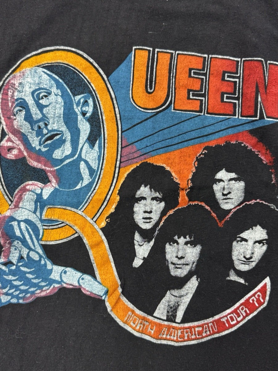 1977 VINTAGE 70s QUEEN (THE BAND) NORTH AMERICAN TOUR CONCERT T 