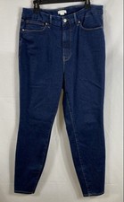 Good American Women's Always Fits Jeans Dark Wash High Rise Skinny Sz 14/18