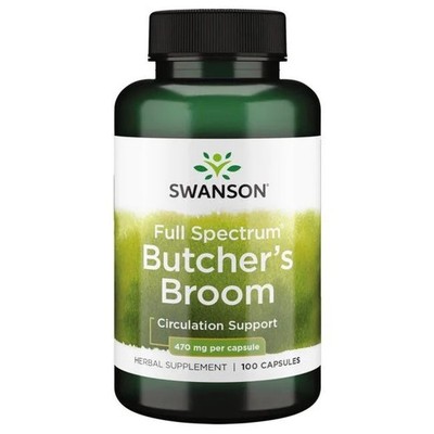 Swanson Butcher's Broom, 470mg - 100 caps (331,11 EUR/kg)
