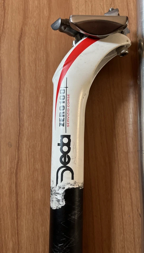 Deda ZERO100 Alloy Seatpost  27.2 & Deda Dritto Track Bars Fixed Gear Lot - Image 4 of 4